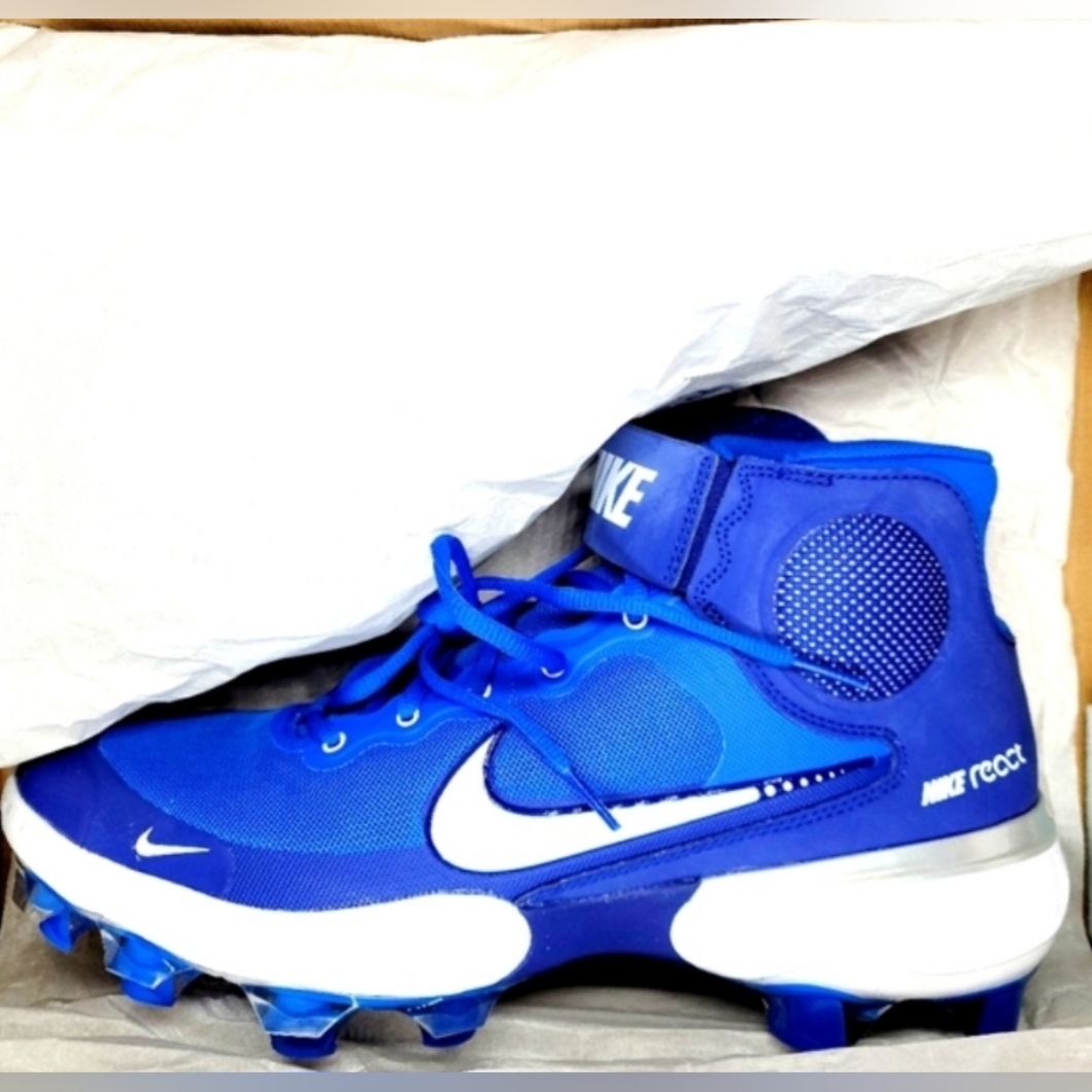 Nike Alpha Huarache Elite 3 Mid Mcs 'Royal Game' Sz 11.5 Men Nib